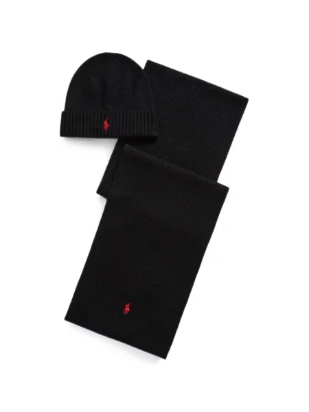 Μάλλινο polo Polo Ralph Lauren με κέντημα με κορδόνι πράσινο