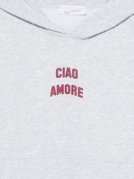 Hanorac cu glugă Giada Benincasa gri