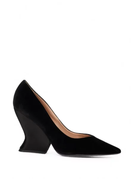 Pantofi cu toc Alberta Ferretti cu imprimeu geometric negru