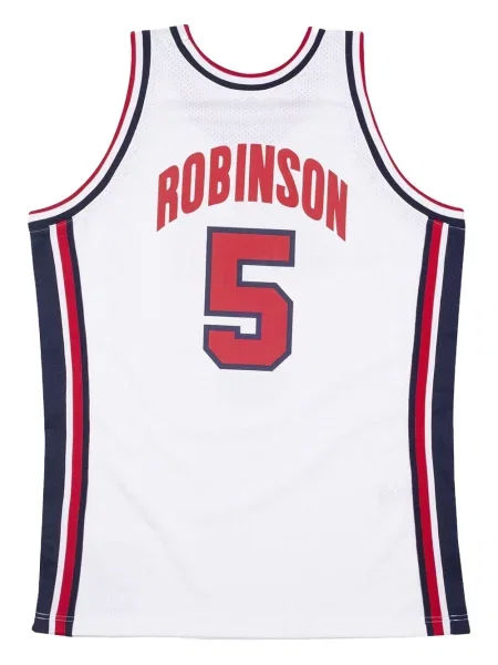 Cămașă Mitchell & Ness din jerseu alb