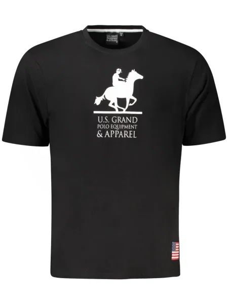 Polo majica U.s. Grand Polo s kratkimi rokavi črna