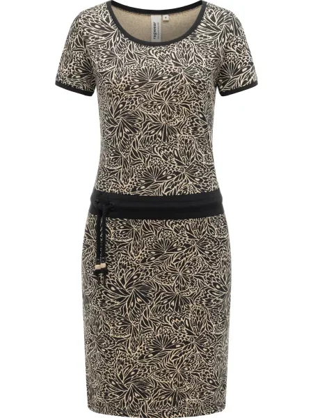 Ragwear Poletna obleka Baomi Zoo Youmodo bež črna