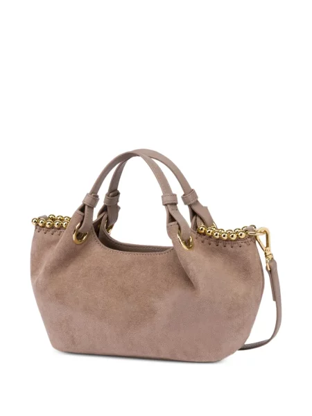 Geantă Love Moschino din piele de căprioară