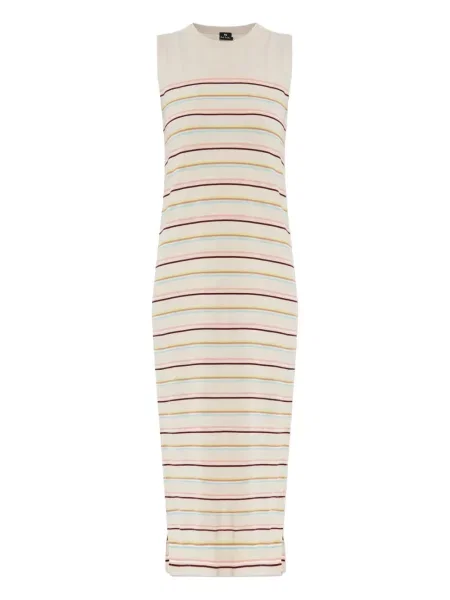 Rochie midi Ps Paul Smith cu dungi până la genunchi de costum