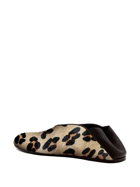 Papuci tip mules Giaborghini cu imagine cu model leopard