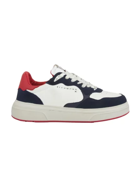 Sneakersy John Richmond zamszowe casual białe