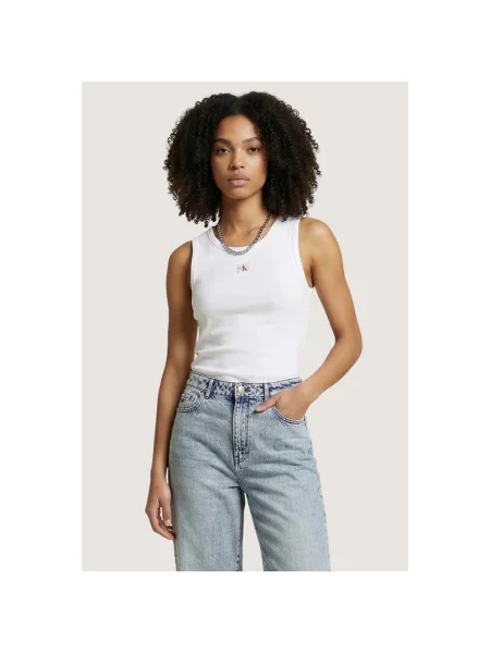 Calvin Klein Jeans Top biela