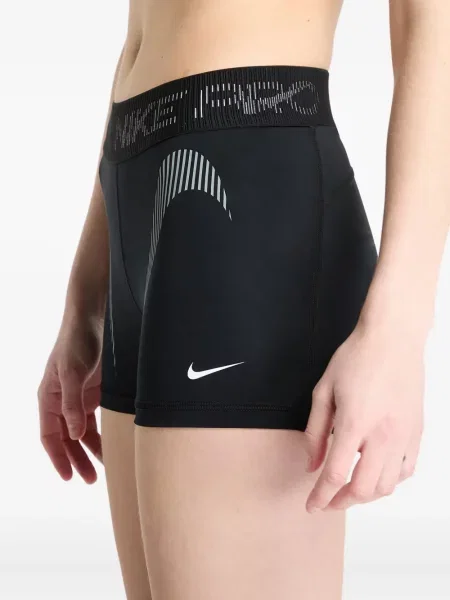 Decupat boxeri Nike cu autograf din fleece negru