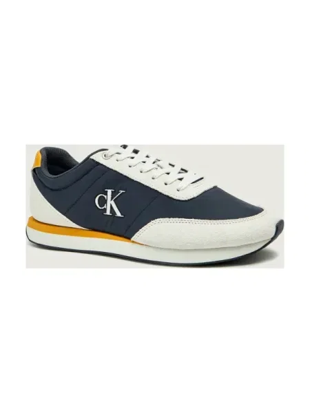 Férfi cipők Calvin Klein Retro Runner Ess Mix Mat vaporous white/casual bluee/cooling. Méret: 40 EU fehér
