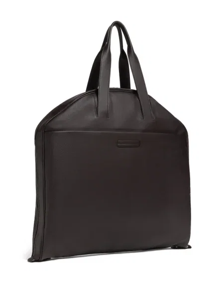 Geanta de piele Zegna din piele maro