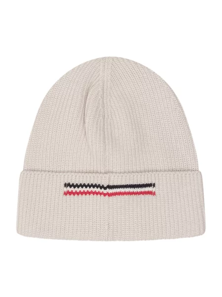 Dzianinowa czapka Moncler beżowa
