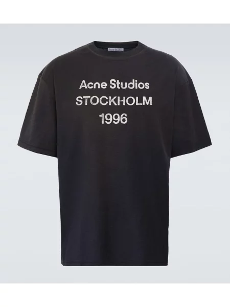 Tricou Acne Studios cu imagine negru