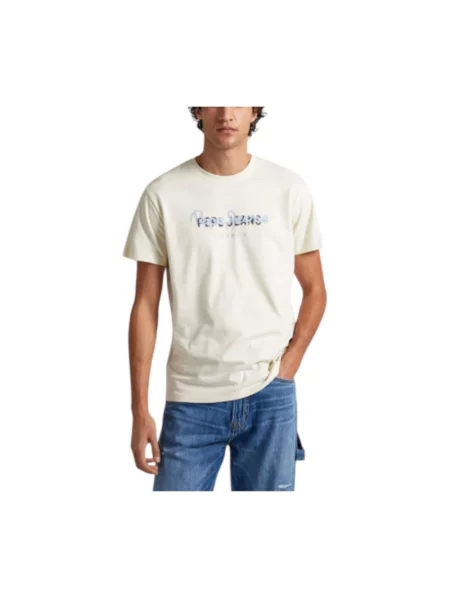 Koszulka Pepe Jeans beżowa