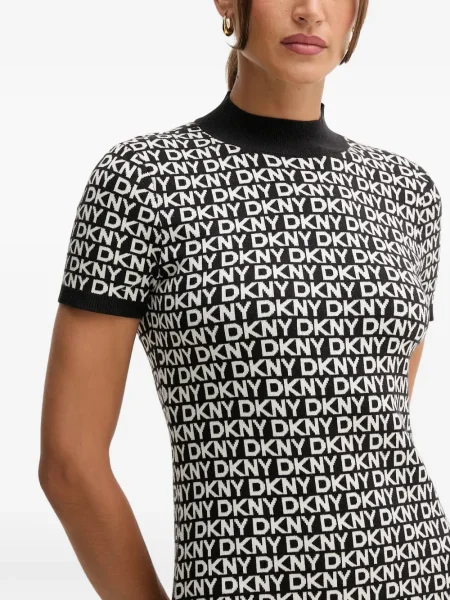 Rochie mini Dkny scurtă de costum negru