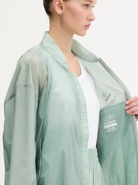 Демисезонная куртка Mm6 Maison Margiela бирюзовый