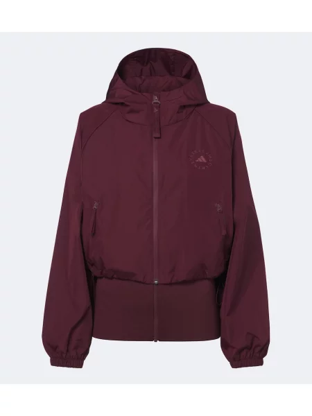 Geacă Adidas By Stella Mccartney cu glugă cu autograf