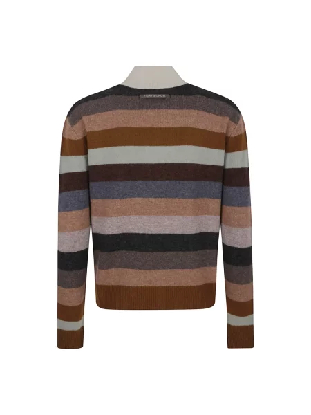 Sweter Tory Burch z kaszmiru brązowy