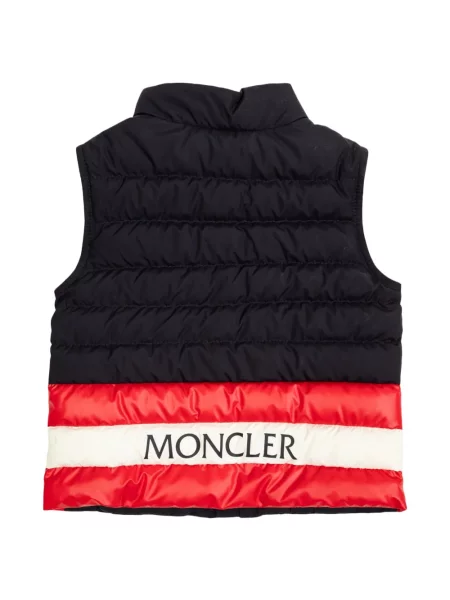 Kamizelka puchowa dziecięca Moncler Enfant niebieska
