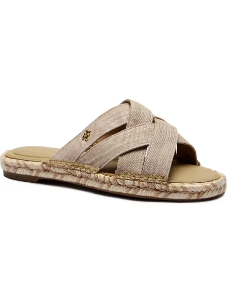 Tommy Hilfiger papuci CHAMBRAY ESPADRILLE MULE bej