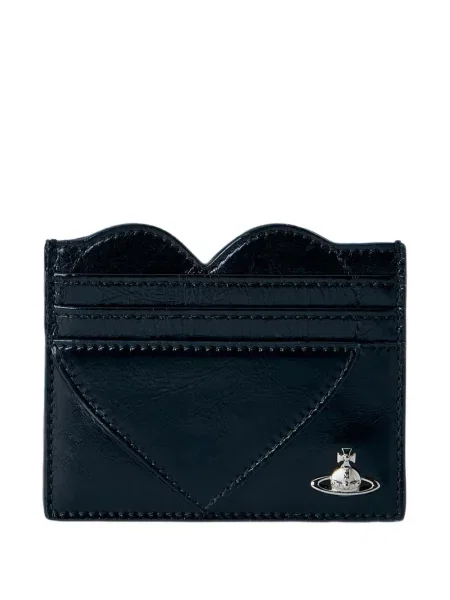 Portofel Vivienne Westwood cu motiv cu inimi negru