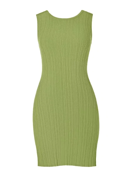 Imily Bela Rochie tricotat kiwi verde