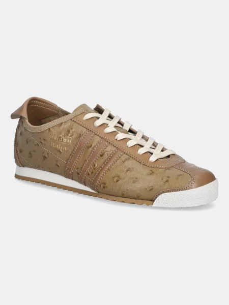Δερμάτινα αθλητικά παπούτσια adidas Originals Italia Made in Italy καφέ