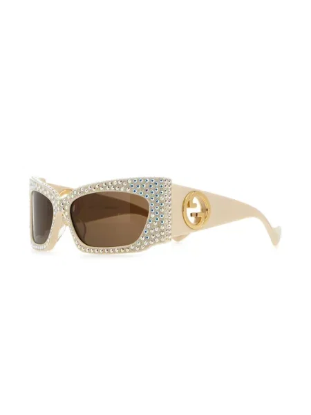 Kalnų krištolas saulės akiniai Gucci Eyewear