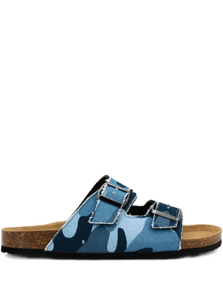 Sandale Mc2 Saint Barth cu model camuflaj albastru