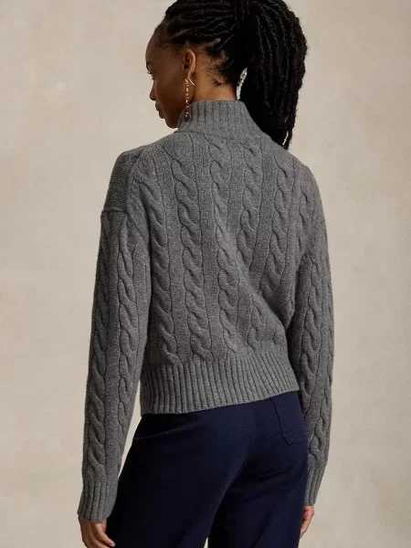 Pulover Polo Ralph Lauren de lână gri