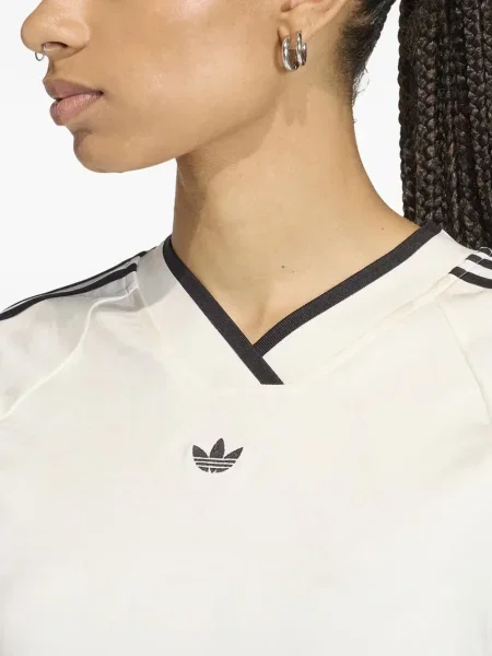 Top Adidas lung cu imagine roșu