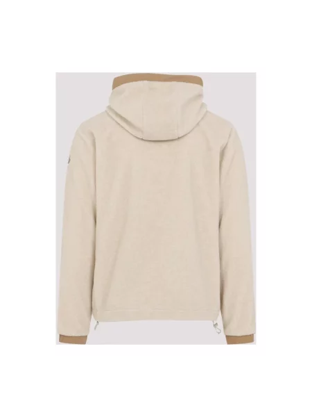 Bluza z kapturem Moncler z kapturem beżowa