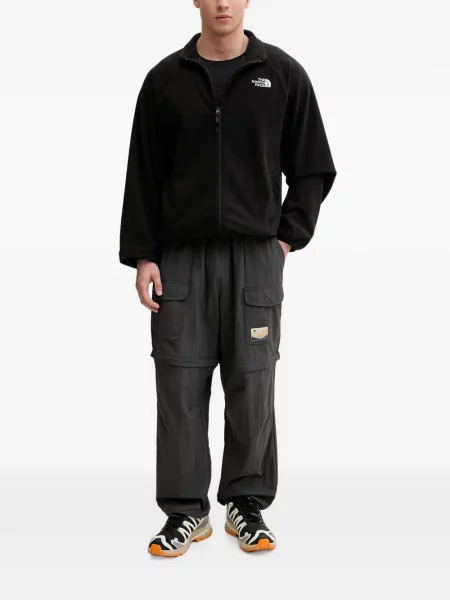 Pulover The North Face din fleece negru