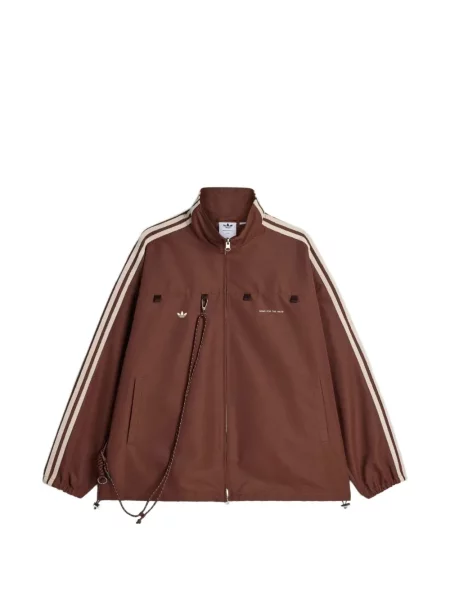 Geacă Adidas cu dungi maro