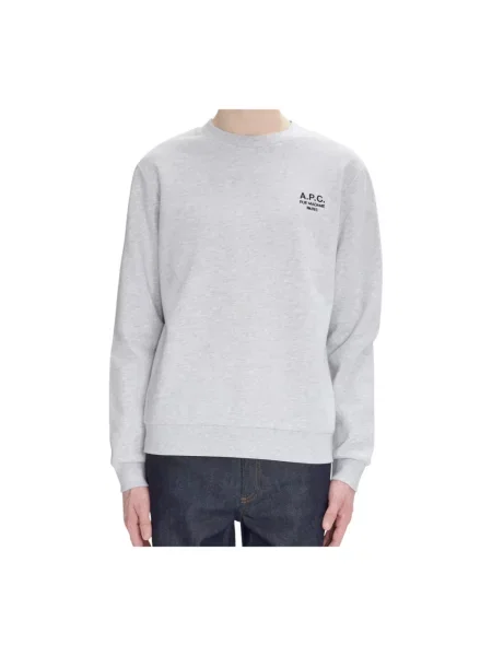 A.P.C. bluza standard rue madame GOTS z aplikacją szary
