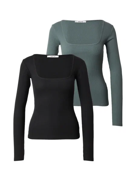 ABOUT YOU Tricou Sita verde închis negru