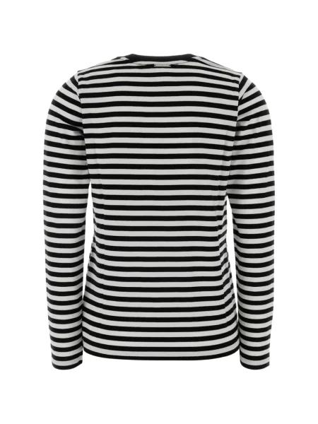 Tricou Michael Michael Kors cu dungi fără mâneci din dantelă negru