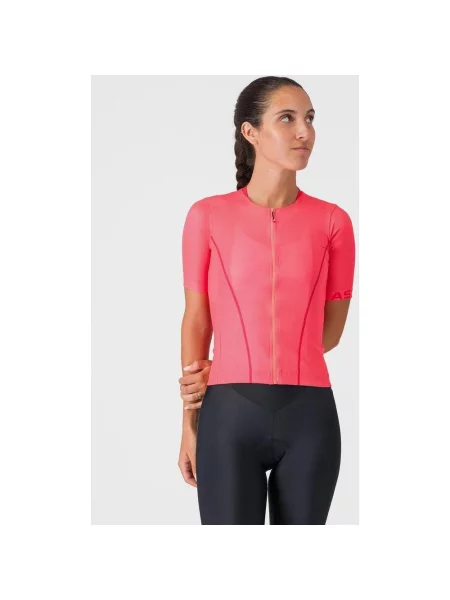 Koszulka rowerowa Castelli Anima Flow intensywny XL różowy