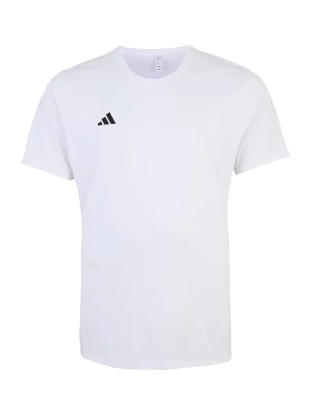 ADIDAS PERFORMANCE Tricou funcțional ADIZERO E negru alb