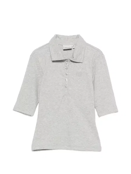 Scurt tricou polo Gestuz gri