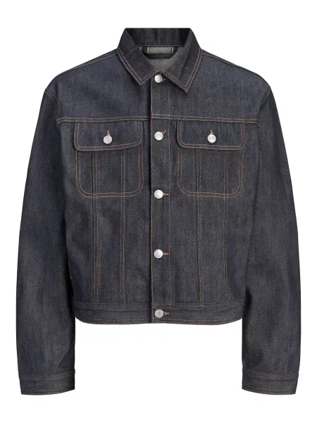 JACK & JONES Geacă de primăvară-toamnă denim albastru