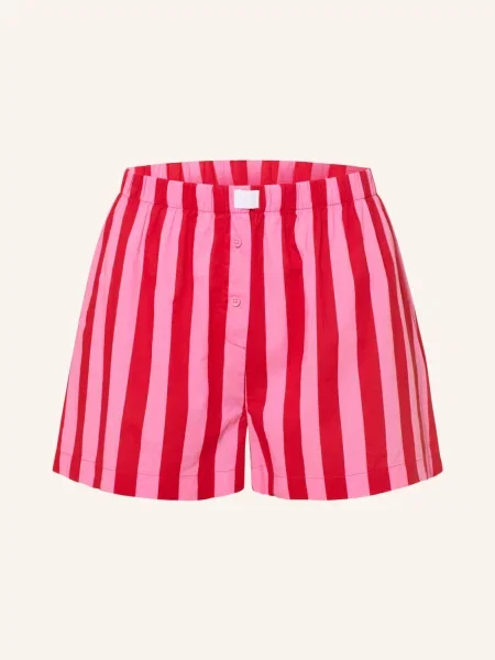 Mey Spací Šortky Ze Série Happy Stripes růžová červená