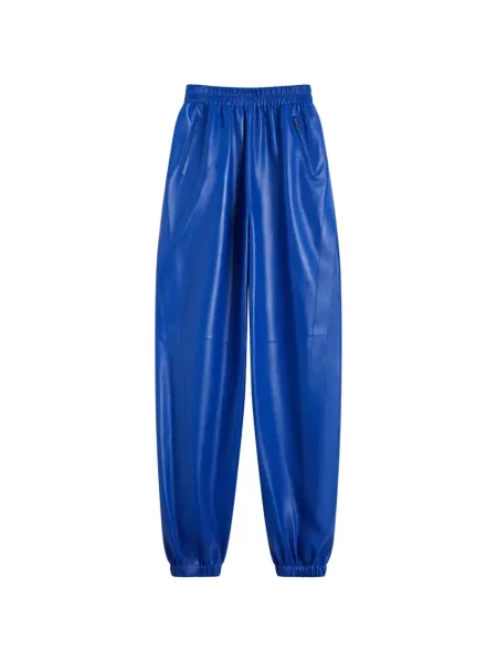 Δερμάτινο παντελόνι joggers Givenchy μπλε