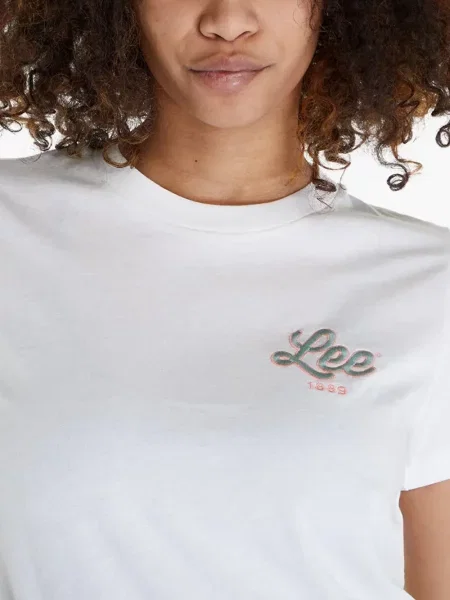 Tricou Lee cu imagine alb