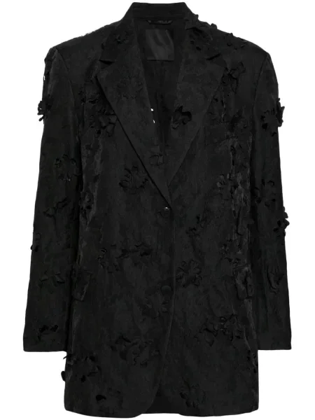 Sacou Jnby cu model floral cu aplicații negru
