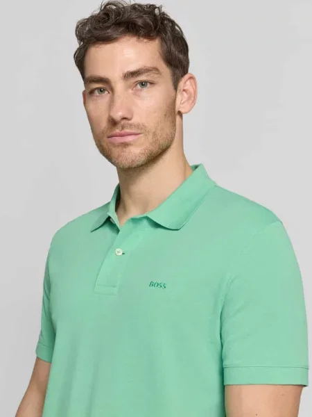 Koszulka polo o kroju regular fit z czystej bawełny model PALLAS' Boss