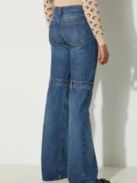 Coperni jeansi Open Knee Jeans albastru