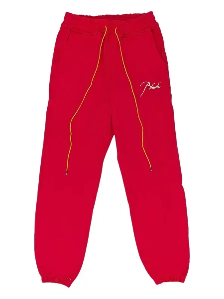 Pantaloni Rhude alergare roșu
