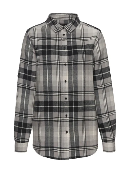 BUFFALO Bluză gri / negru alb