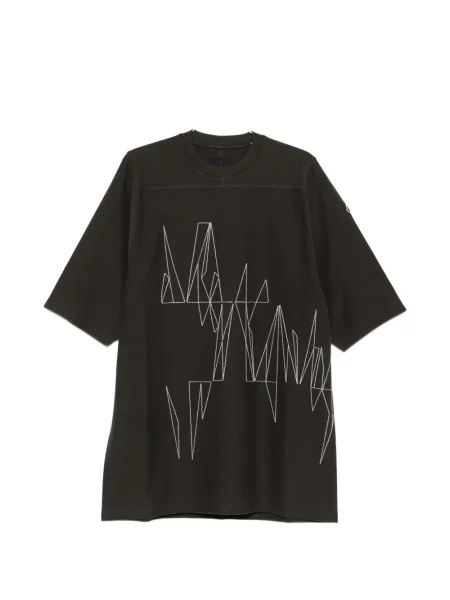 Tricou Moncler + Rick Owens tricotate maro