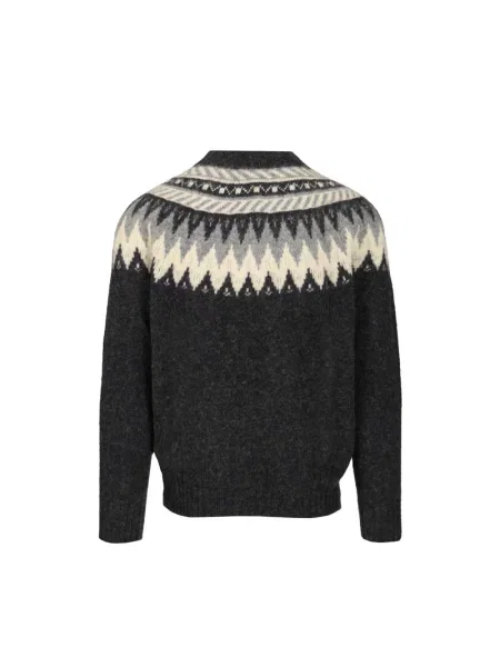 Sweter Howlin wełniany szary